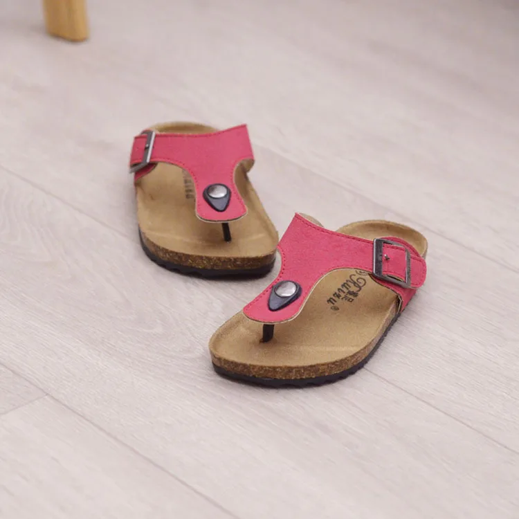
spring summer children boys and girls Flip flops beach slippers birken stock slippers kids cork thong sandals 