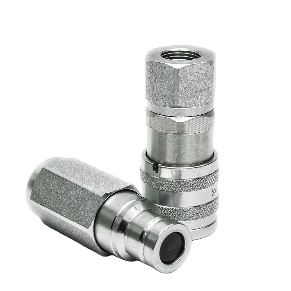 Wide range of application Stainless Steel flat face hydraulic quick coupler hydraulic hammer loader quick coupler