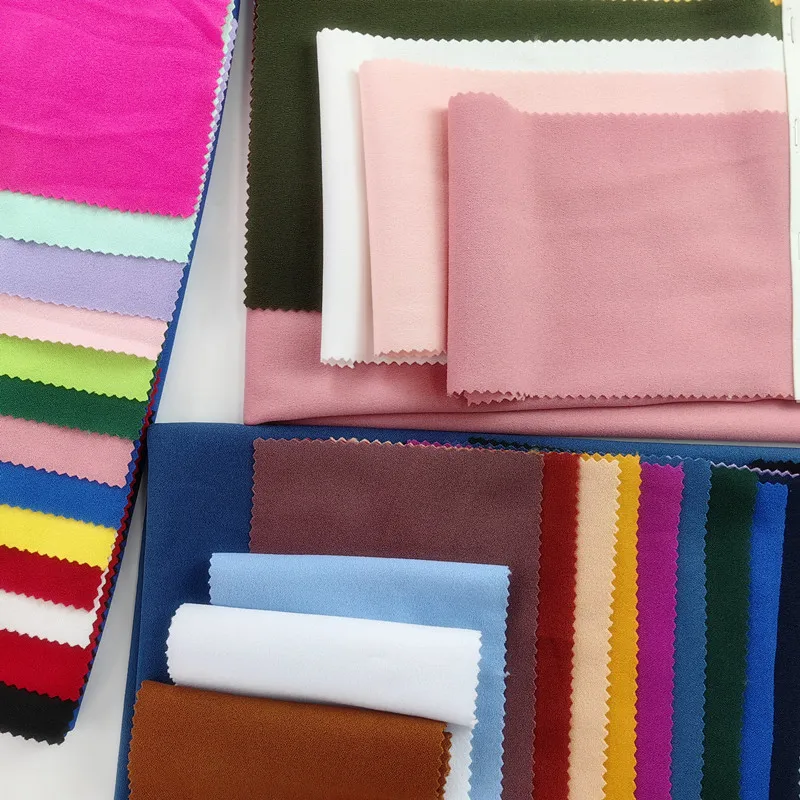 False Moss crepe scuba Crepe fabric SYS Profesional for soft women dress garment knitted stretch