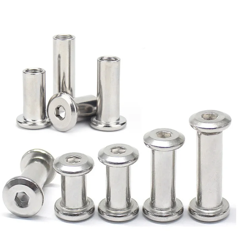 Stainless steel 304 316 stainless steel chicago screw flat chicago screws