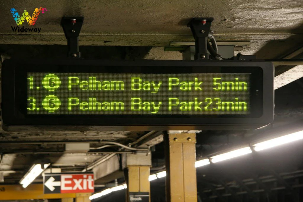P6/P8/P10 Matrix Passenger Information Display Subway Station Route Sign LED Scrolling Variable Full Color LED Display