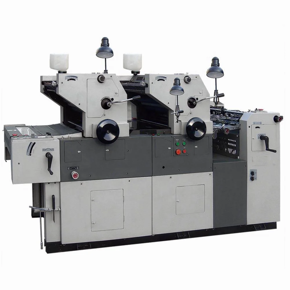 H741 Name Printing Machine Double Colors Offset Printer Press Machine