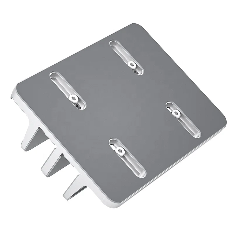 Custom Logo Adjustable Vertical Desktop Laptop Stand Holder Fit for Mac Book Notebook Aluminium CNC Machining