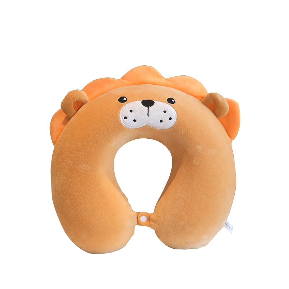 Hot Sale Customized Travel Car Memory Foam Unicorn Neck Pillow Knitted U-Shape Animal Pillow for Office Use