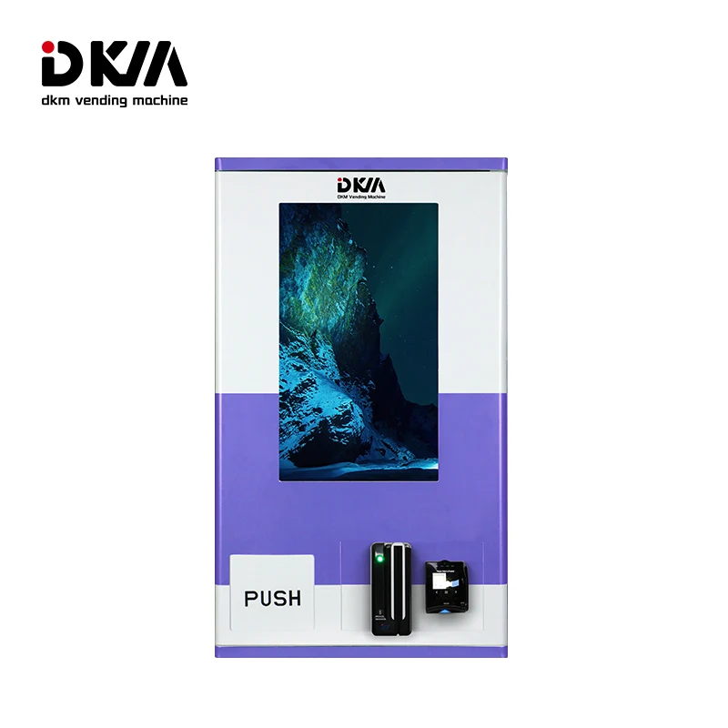 DKM smart touchscreen wholesale small mini bar wall mounted automatic cigarette id card reader age verification vending machine