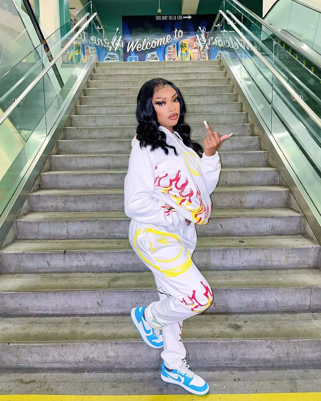 Wholesale Casual Women Polyester Crewneck Pullover Polyester Two Piece Sweatshirt Set