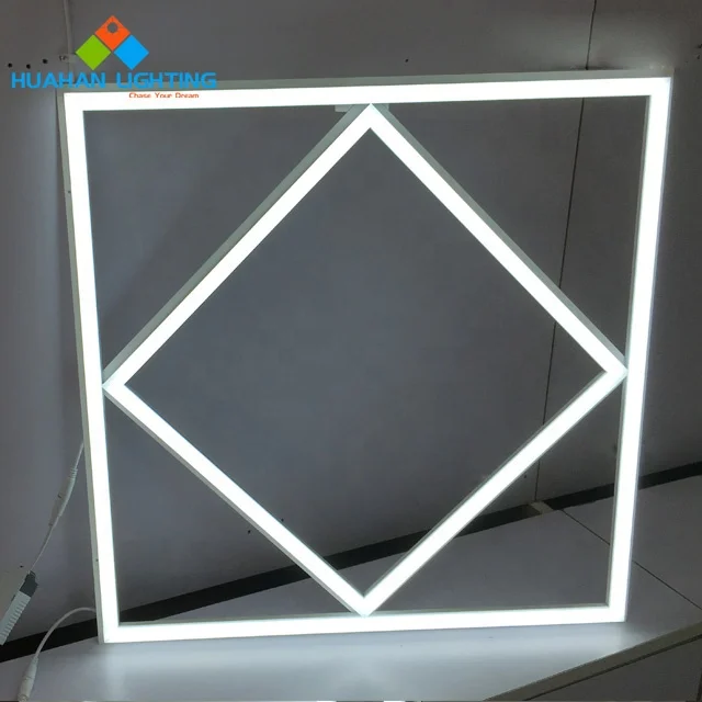 Huahan 2021 New led lattice back lite panel frame light meeting office room lighting 60x60 60W