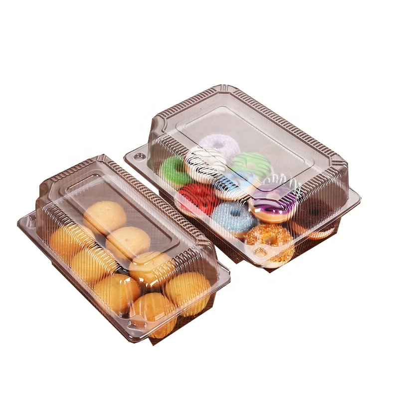
Transparent Plastic cake Disposable Food Packaging blister box Sushi Container 