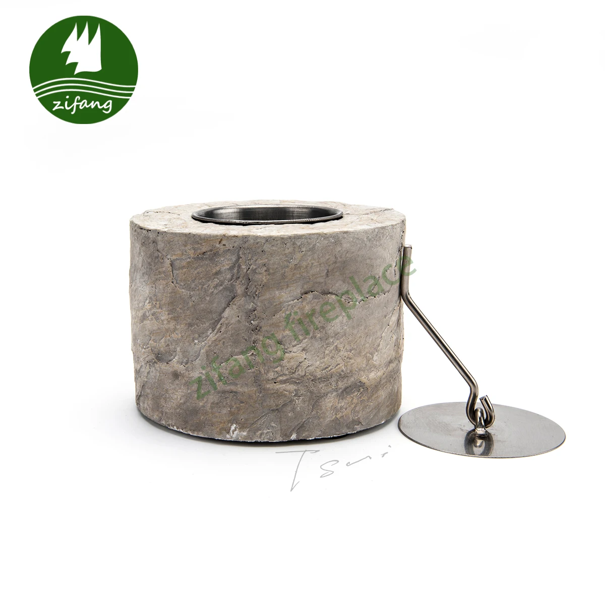 2023 New Design Western hot selling Concrete Mini Tabletop table top Portable Bio-ethanol Alcohol Fire place burner Fireplaces