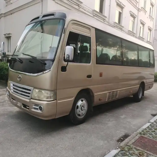 Japan Second Hand Coaster 1HZ Engine LHD Mini Bus Diesel Original cheap hot sale