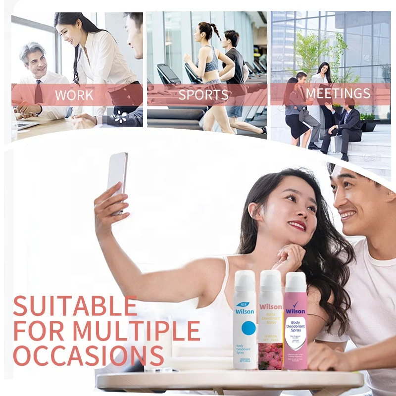 Hot Sale Perfume Spray Hight Quality Body Deodorant antiperspirant  Spray Aerosol factory producer Made in China