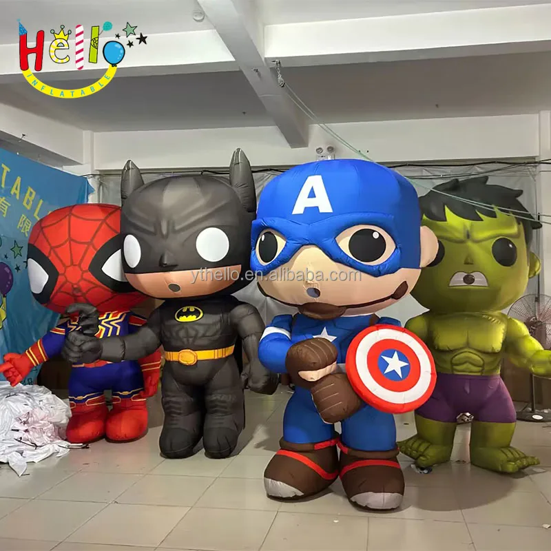 Parade Performance Inflatable Walking Cartoon Charater Costume Inflatable Hero Costume