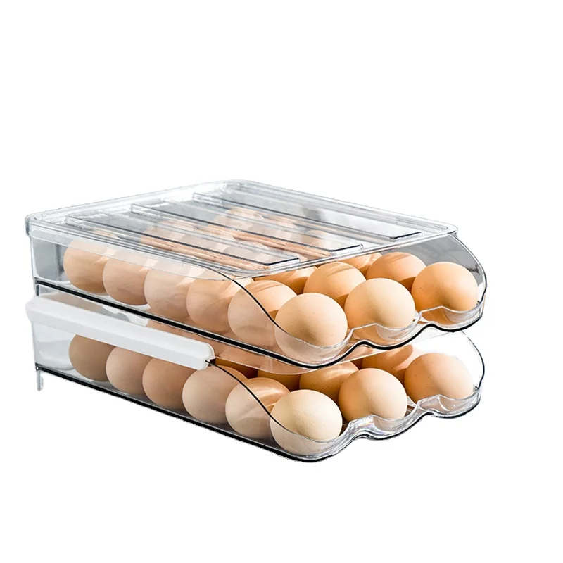 CX-506 Прозрачный Прочный ящик для хранения яиц большой емкости держатель холодильника контейнер