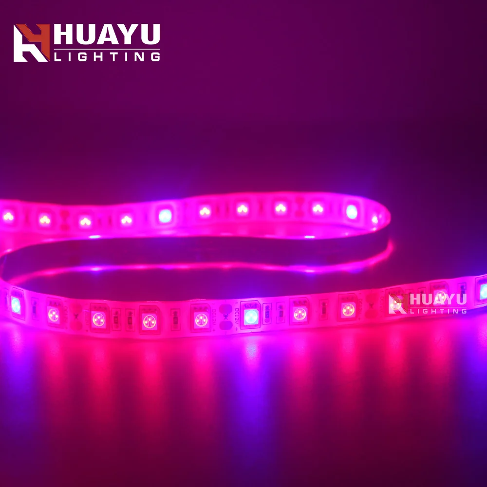 SMD5050 60leds/m waterproof greenhouse horticulture led strip grow lights for plants growing