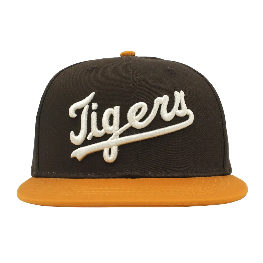 Cotton Fabric 3D Embroidery 6 Panel Snapback Hat Fashion Hip Hop Style Hat Support Customized Logo