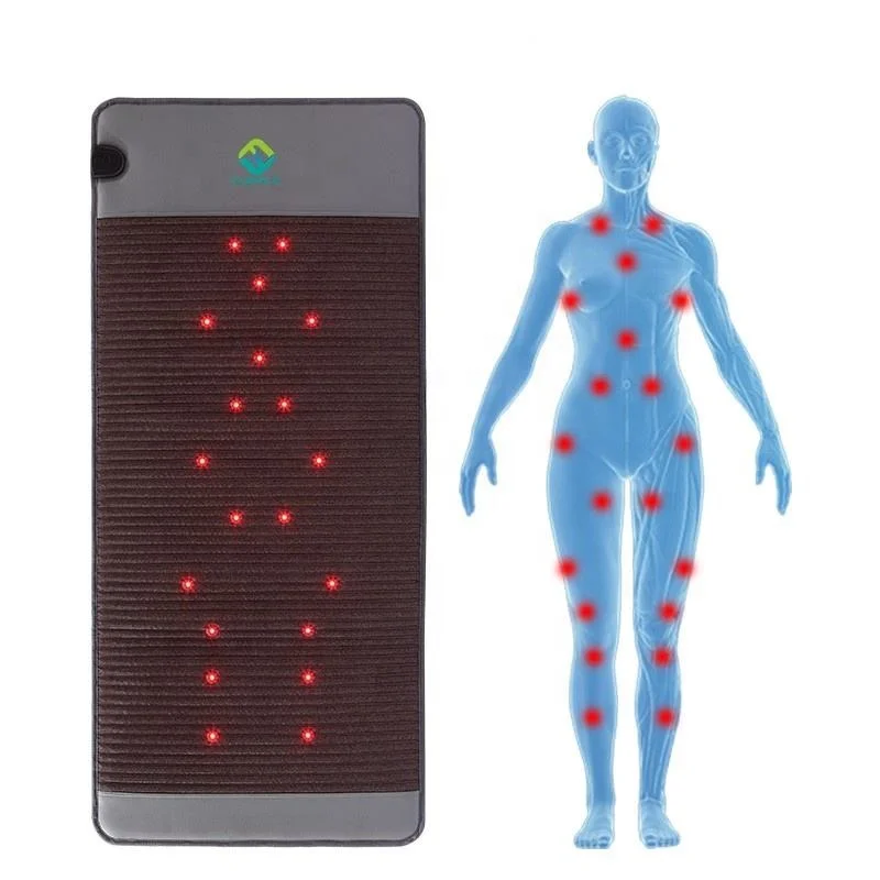 Full Body Pemf Magnetic Therapy Device Mat with LED Red Light Massage Mattress and Physiotherapy Targeted PEMF Magnetic Therapy