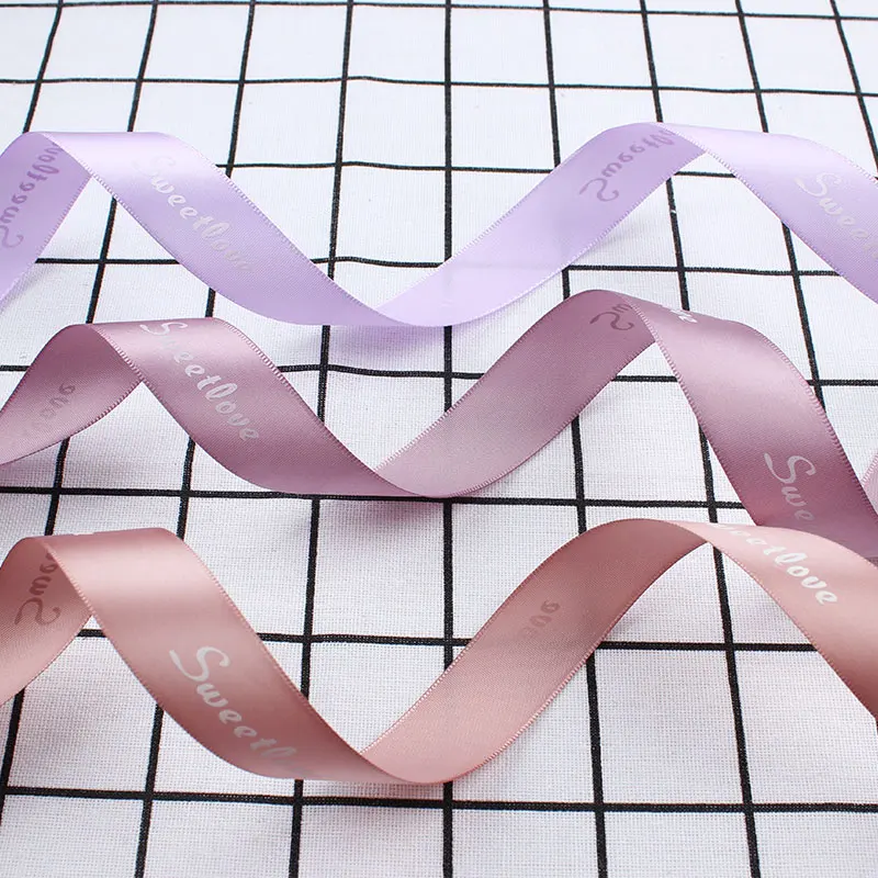 Personalized customized logo 1.5inch Gift ribbon Factory wholesale birthday flowers  gift wrapping ribbon