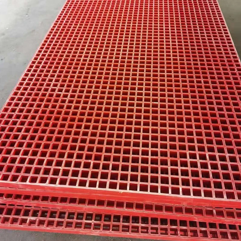 High Strength 38X38Mm Car Wash Station Grating Fiberglass Driveway Grating Frp Fiberglass Floor Drain Grating
