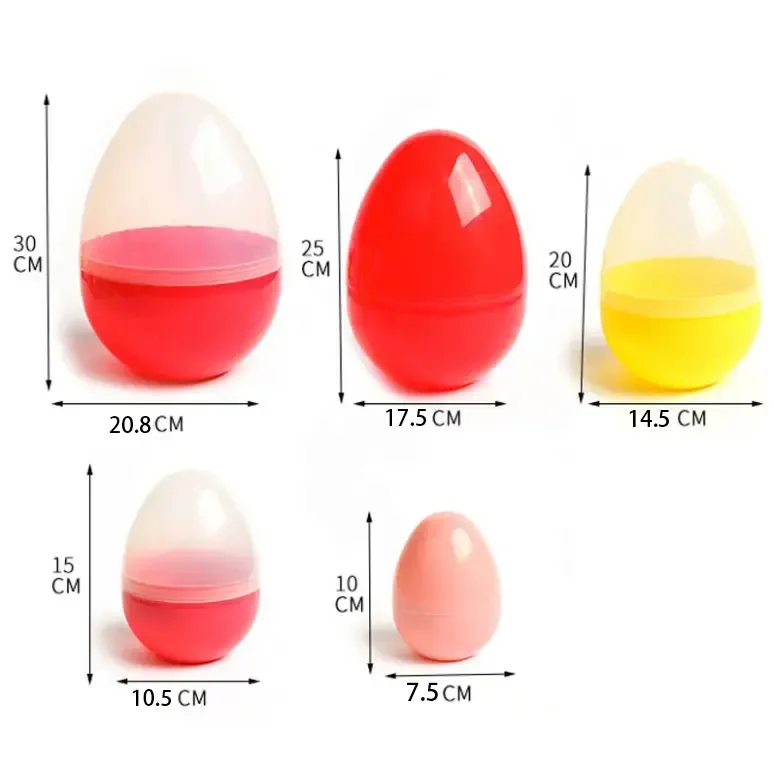 Jumbo 30 cm Plastic Easter Eggs 30cm 25cm 20cm 15cm Easter Egg Large Easter Egg