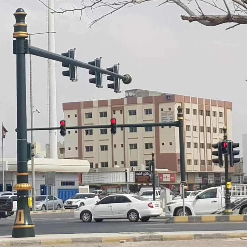 DAWN Factory Direct Sale 6m 8m 10m 12m 15m solar smart traffic led mobile lights pole price