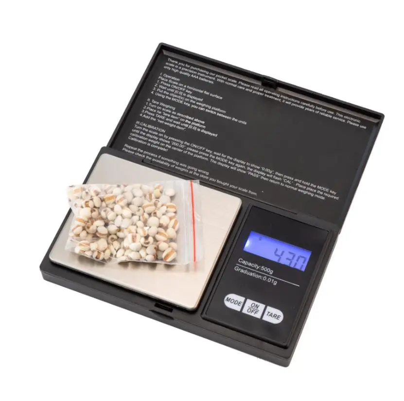 Wholesale 0.01g Portable Mini Electronic Weighing Kitchen Scales Pocket Digital Scale For Jewelry Gold Gram Balance