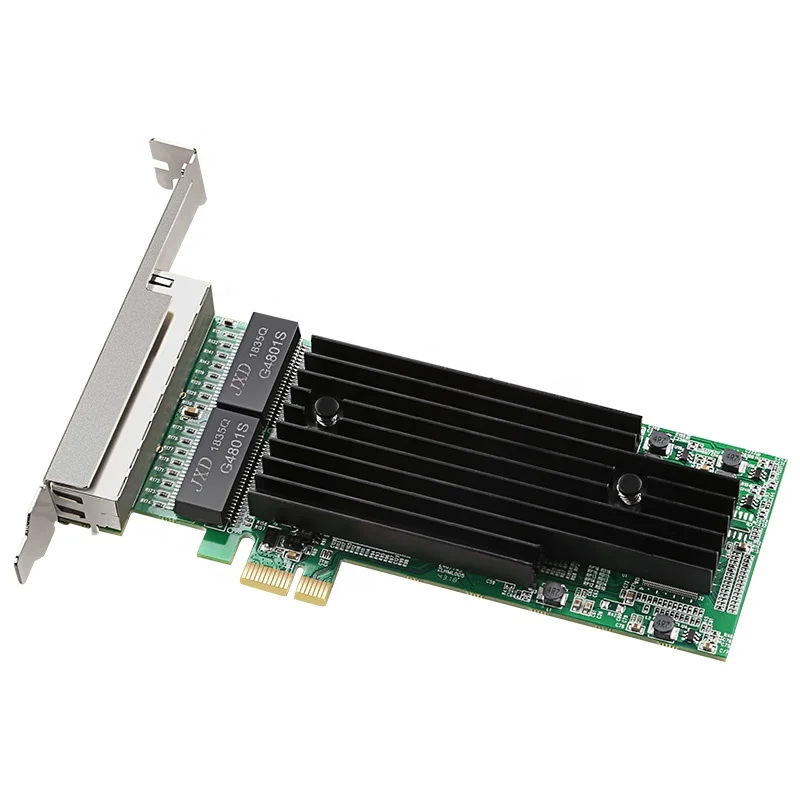 Pcie x1 1000m lan 4-портовый RJ45 Gigabit Ethernet PCI Express X1 серверный адаптер Сетевая карта Intel82575 T4 чипсет