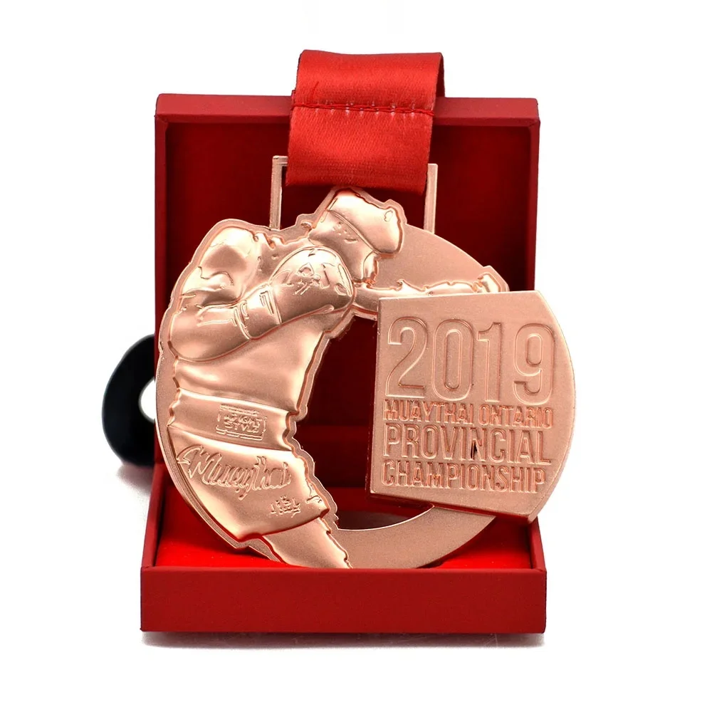 Manufacture Custom Shape Medals Soft Enamel Metal Pickball Cricket Medals With Ribbon Lanyard