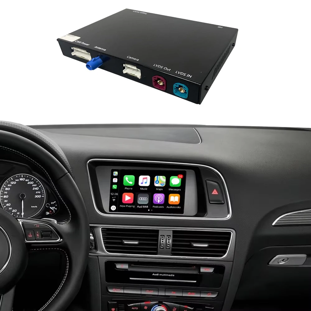 Road Top беспроводной Android авто Apple CarPlay мультимедийный интерфейсный декодер для Audi Q5 (2009 - 2017) с системой MMI 3G / +