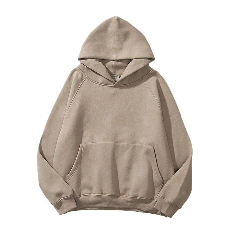 2022 hip hop streetwear raglan sleeve mens clothes outfit blank pullover hoodie without string organic cotton hoodies