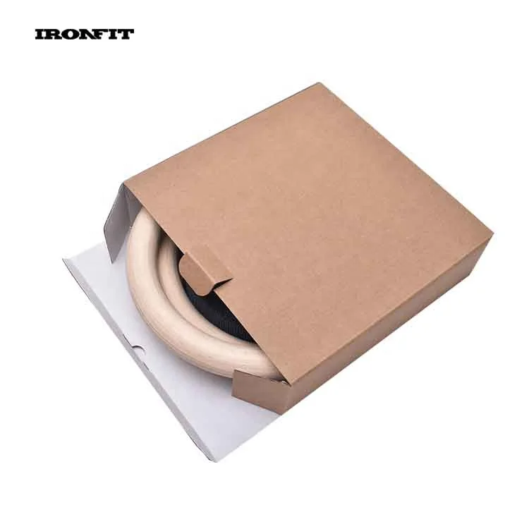 
28mm 32mm Numbered Custom Fitness Wood Gymnastic Rings 