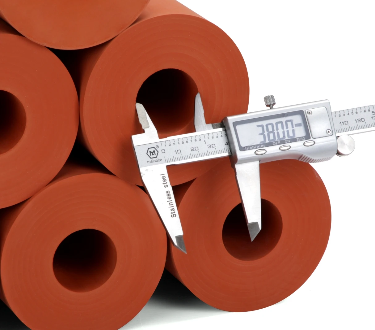 Id 38mm And Od 100mm Silicone Rubber Roller Silica Gel For Heating Transfer Printing
