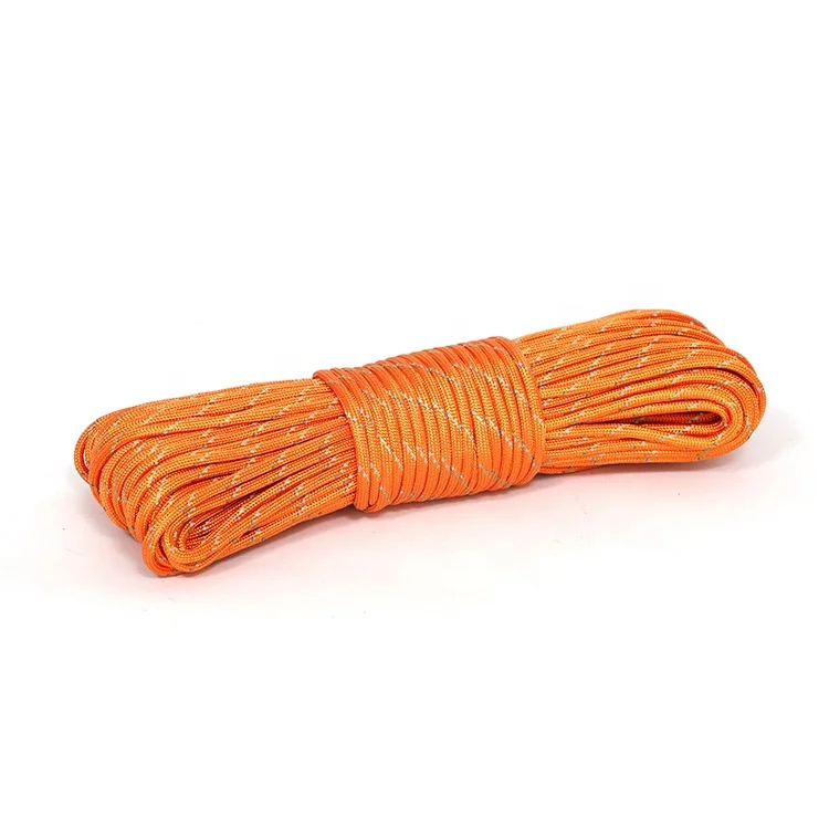 China Direct Buy Security Durable Reflective Paracord Parachute Cord Sizes Rope