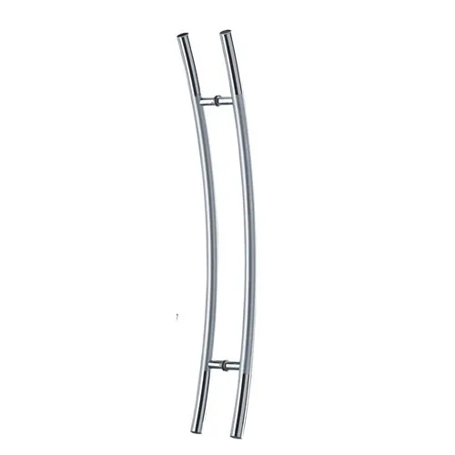 Stainless steel Curved Ladder Pull handle pull door accessories classical circular tube h type glass door handle