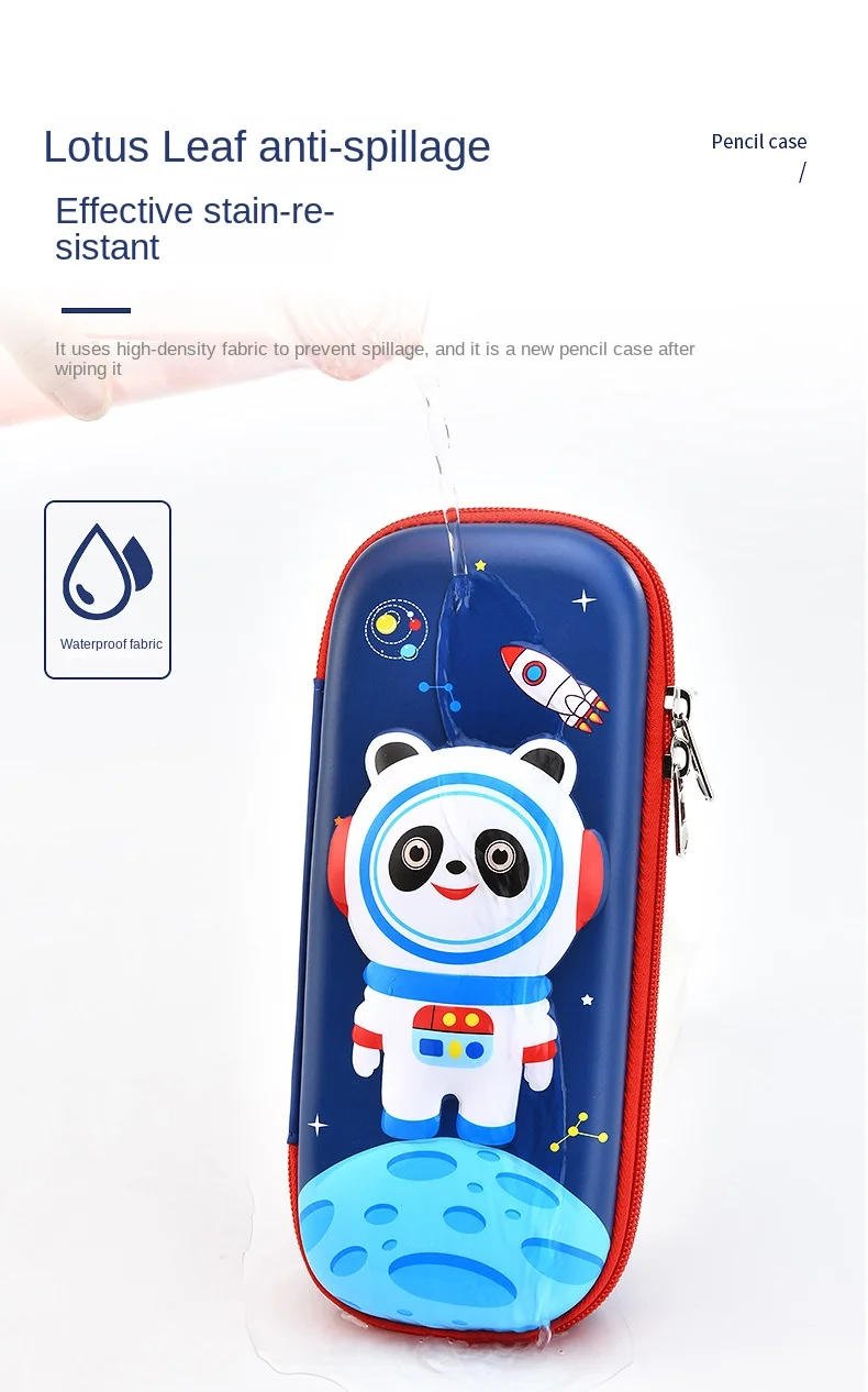 Christmas gifts Space design 3D eva pencil case pencil case packing zipper durable plastic eva pencil case