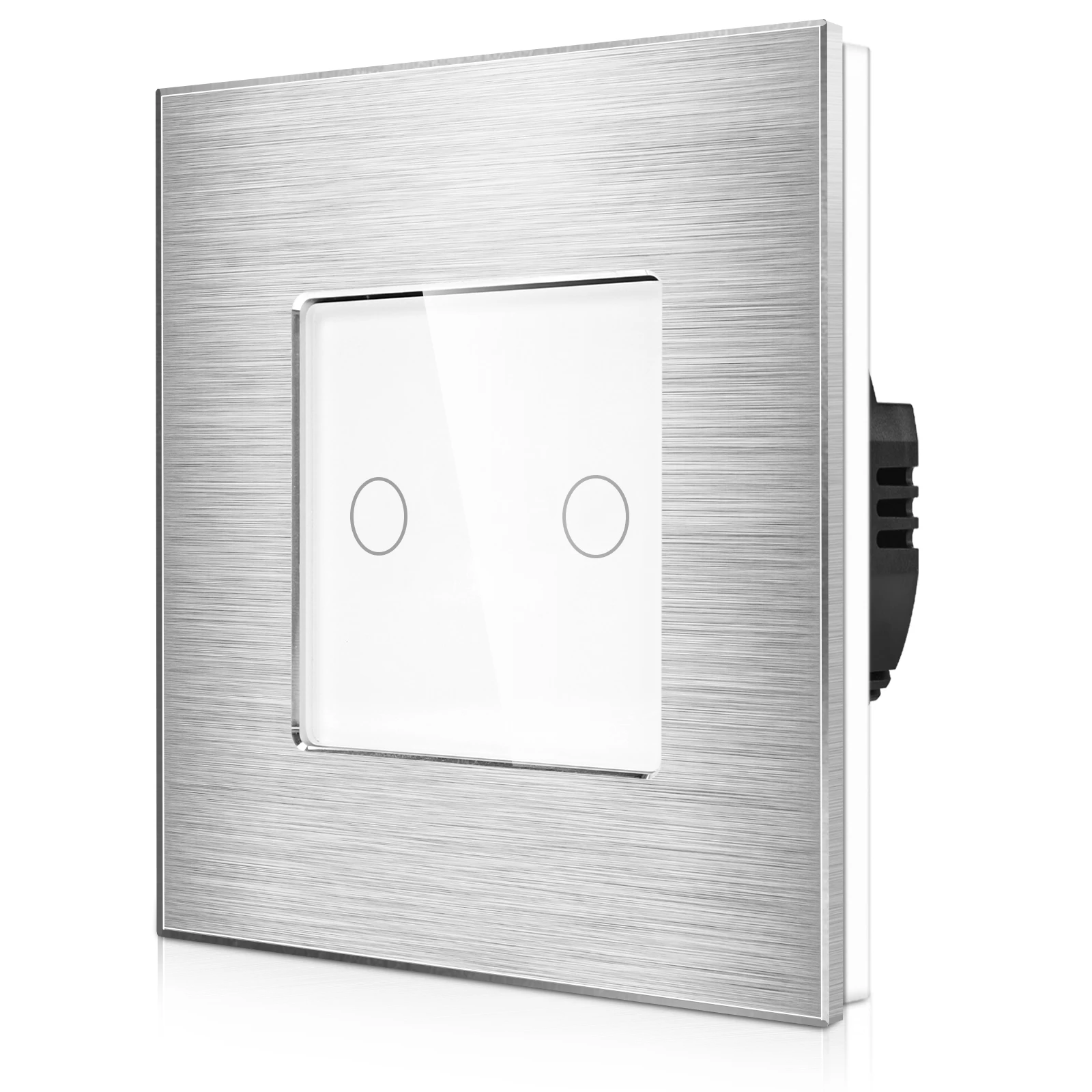 Bingoelec Wholesale non Wifi 2000W Touch Switch 2gang 2way Home Wall switch Light Switch with Aluminum panel