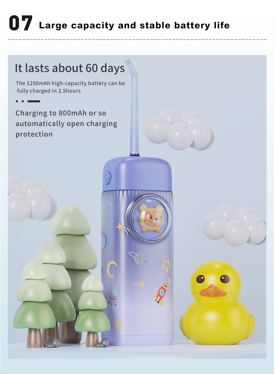 Factory OEM mini new professional portable cordless dental oral irrigator water flosser  for child