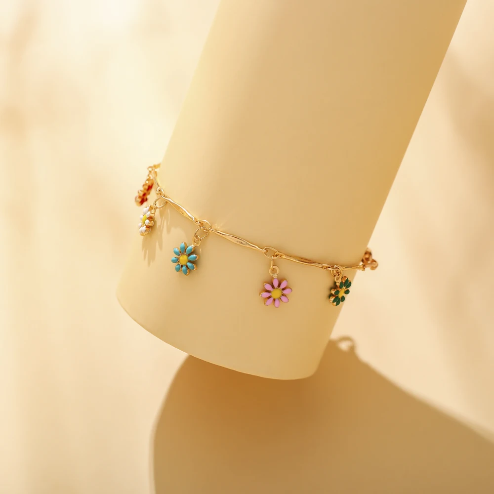 
Factory new Ladies tassel bracelet boho bracelet flower anklet for parties 