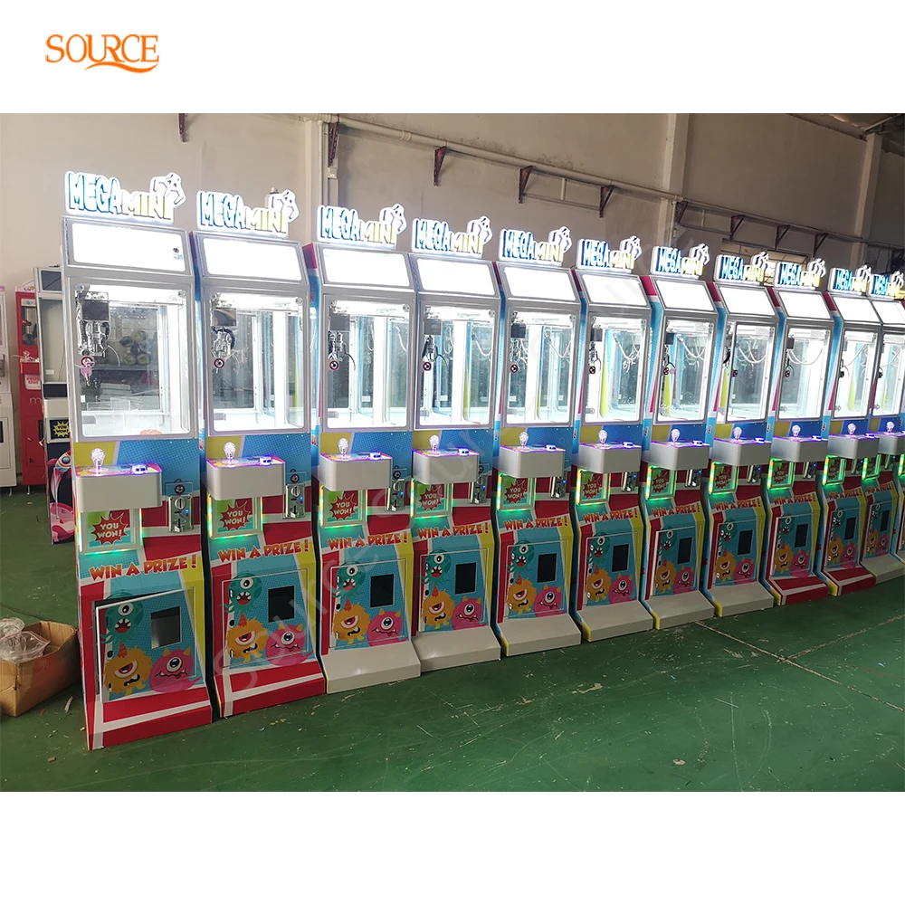 Customized Small Mini Mega Rent Claw Machine Toy Prize Vending Crane Game Machine With Bill Acceptor