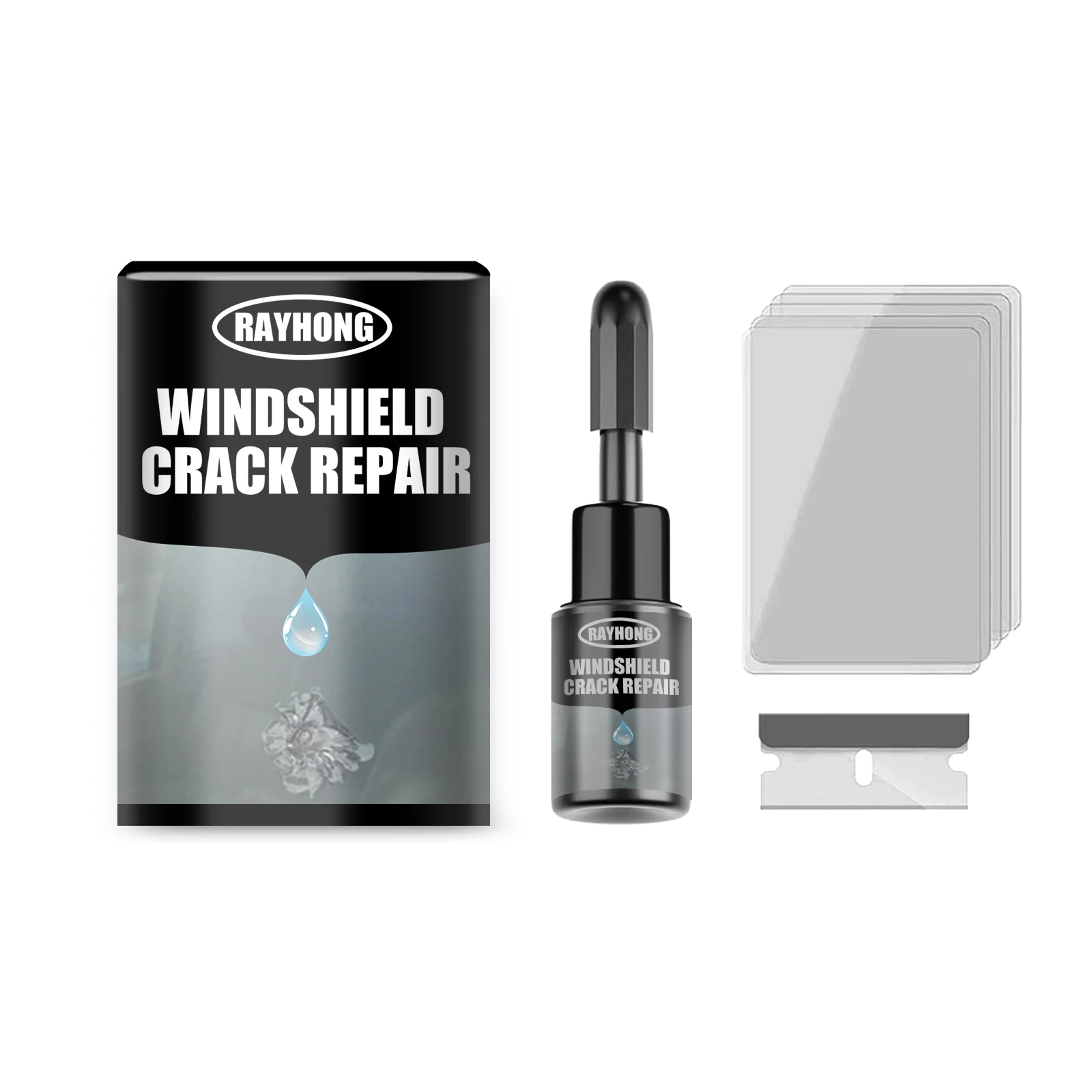 Hot Sale Windshield Crack Repair Kit With Chip Crack Repair Fluid DIY Windscreen Scratch Restorer