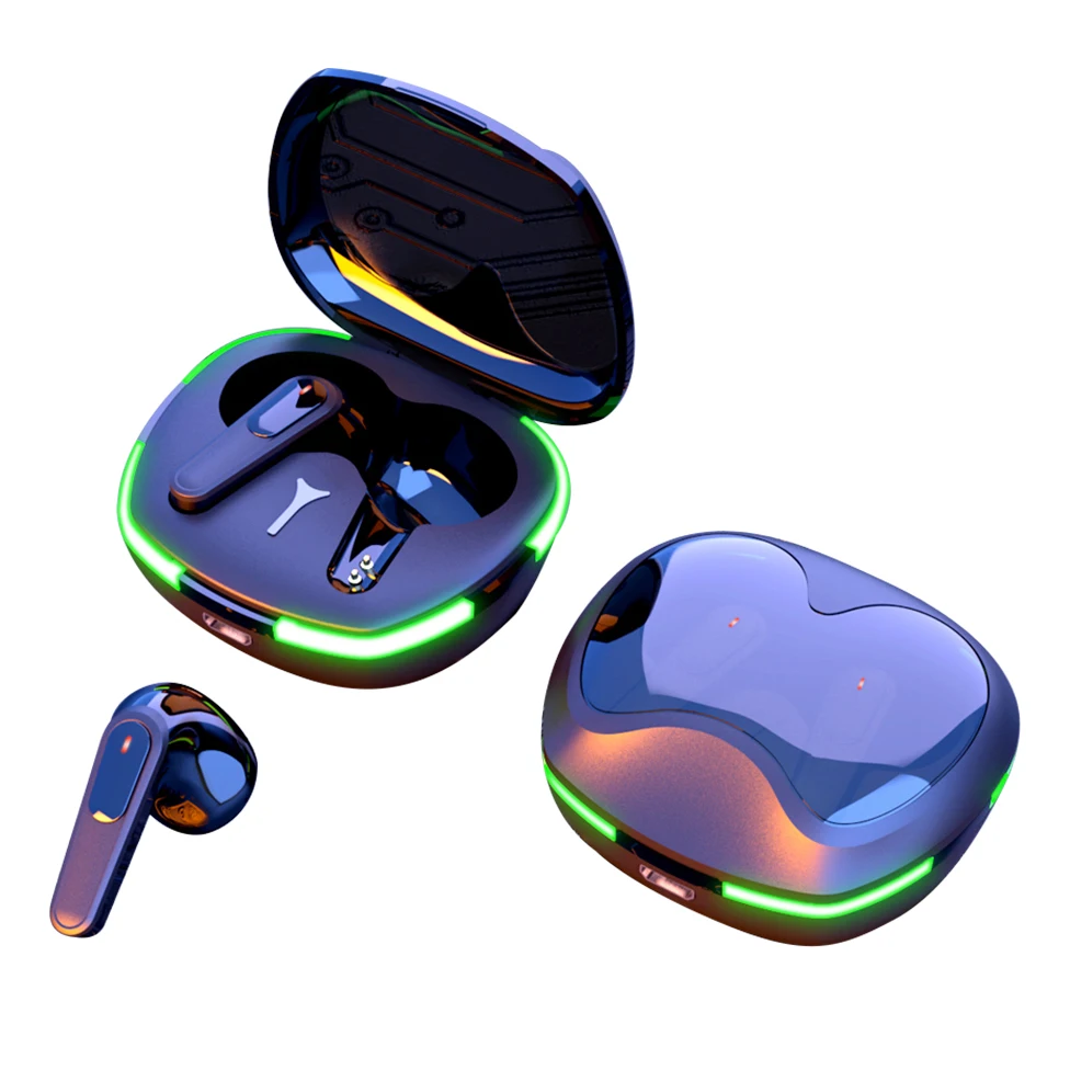 NPRO60 Headphones New Arrival Factory Price IPX4 Waterproof Sports Wireless Headphones BT5.1 With Display Game In-Ear Earbud