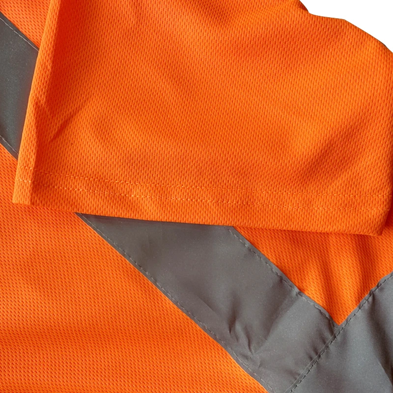 100% Polyester Polo Reflective Safety T Shirt High Visibility T-Shirt Reflective Safety Polo Shirts