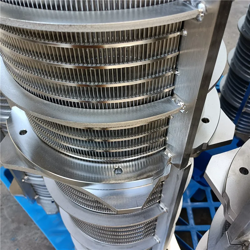 BTOSLOT Wedge Wire Stainless steel Waste water dewatering Screw Press Rotary Filter Drum Screen