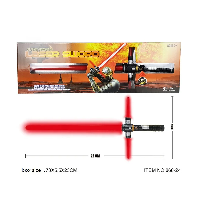 Led Glowing Role-Cosplay Weapon War Fighter Laser Star Force Rainbow Cross Sword