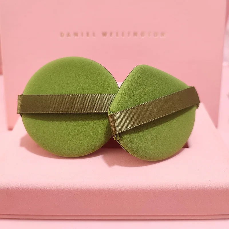 Double Effect Air Cushion Powder Puff and Wet Powder Cake Set Makeup Take Special Makeup Sponge Wgreendfrance Foundation Round