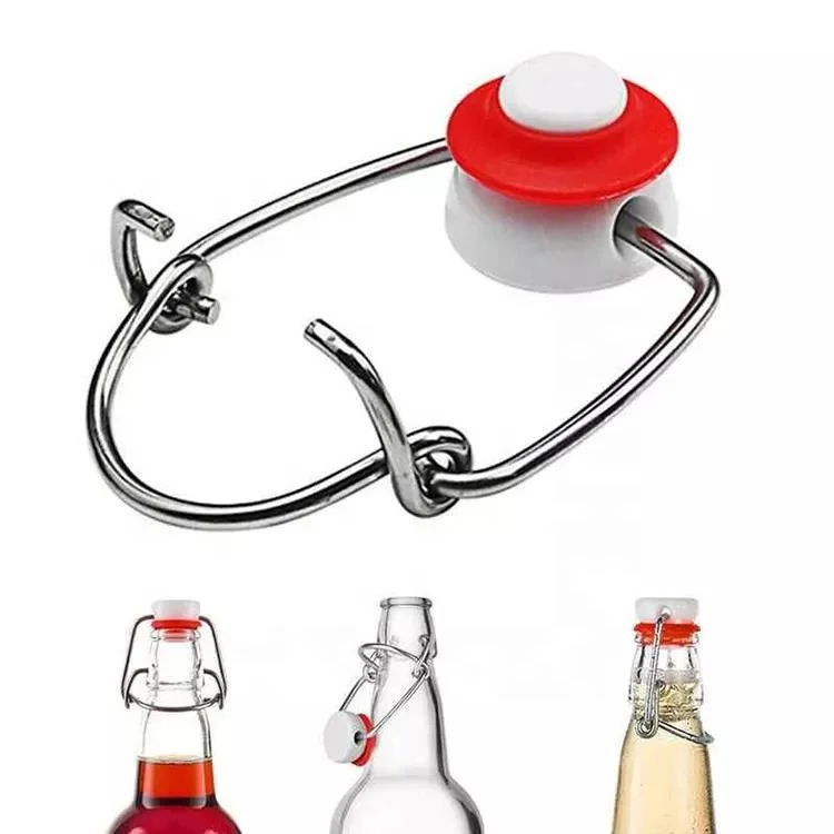 Custom 250ml 330ml 500ml beer bottle amber swing top empty glass beer bottle with cap