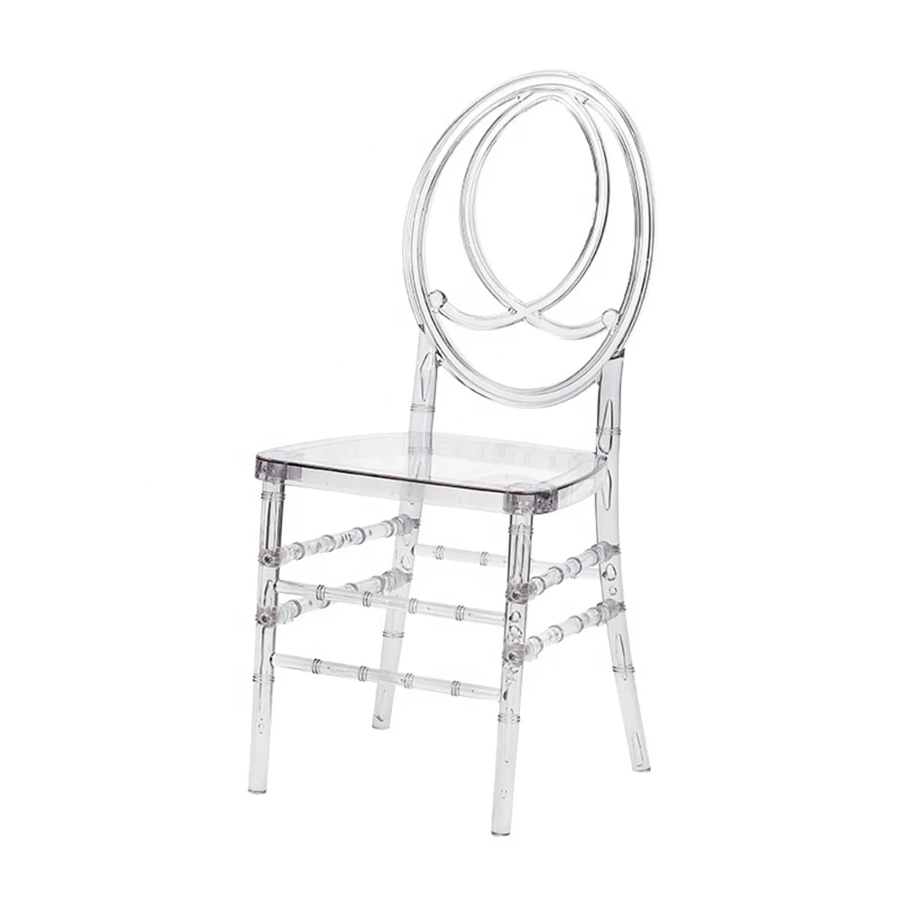 Luxury Transparent Chair Clear Crystal Resin Acrylic Chiavari Chair Banquet Event Wedding Chairs Apartments Furniture