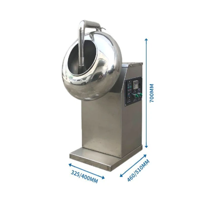 model 300 dragee film coating pan tablet coloring machine chocolate candy coating machine