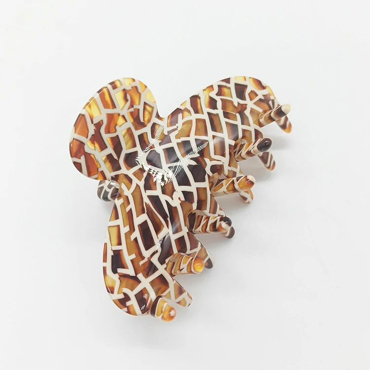 Cellulose acetate hair clip Acrylic  claw hair clips Korean and Leopard claw hair clips
