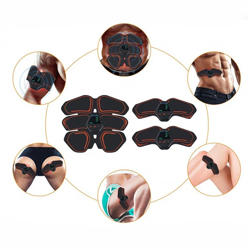 Six pack abs fitness electric muscle stimulation machine