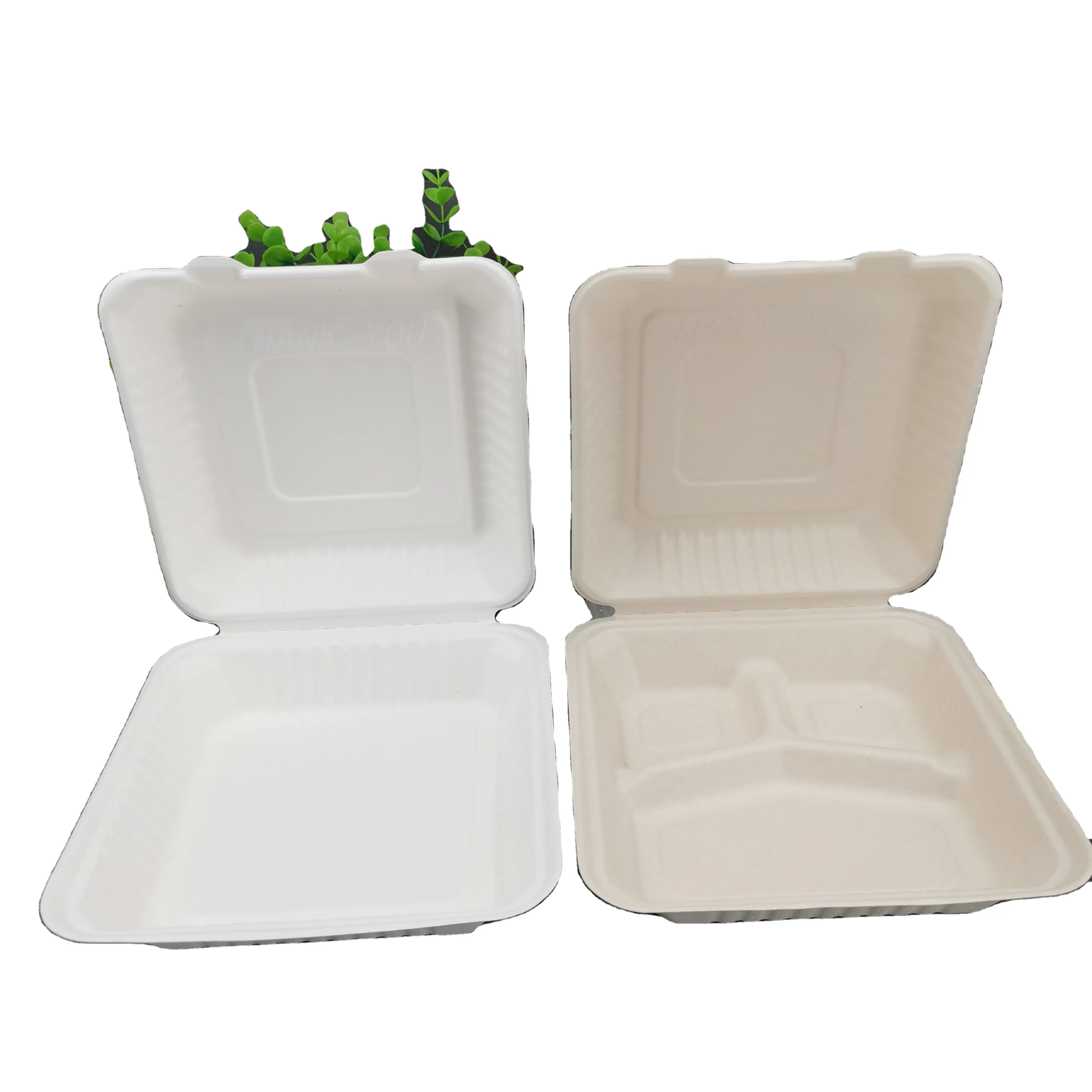 tapers de descartable comida con tapa caja de comida de bagazofood containerscaja de comida de bagazo con divisiones